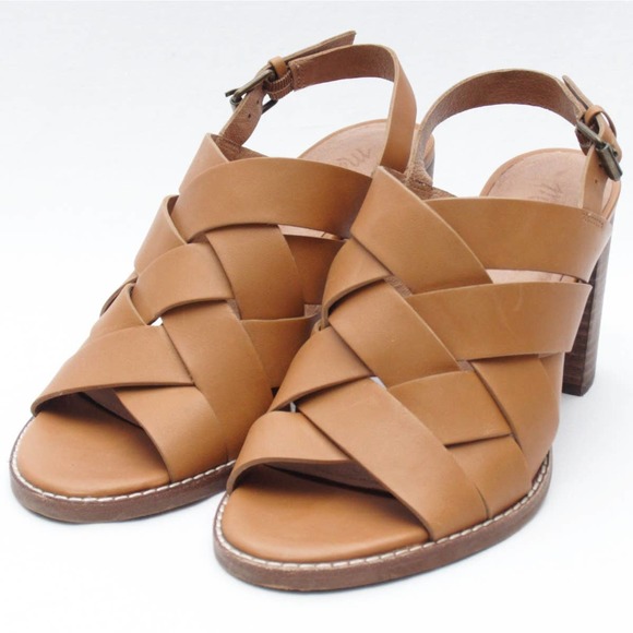 Madewell Cindy Woven Stacked Heel Sandal - Picture 2 of 8
